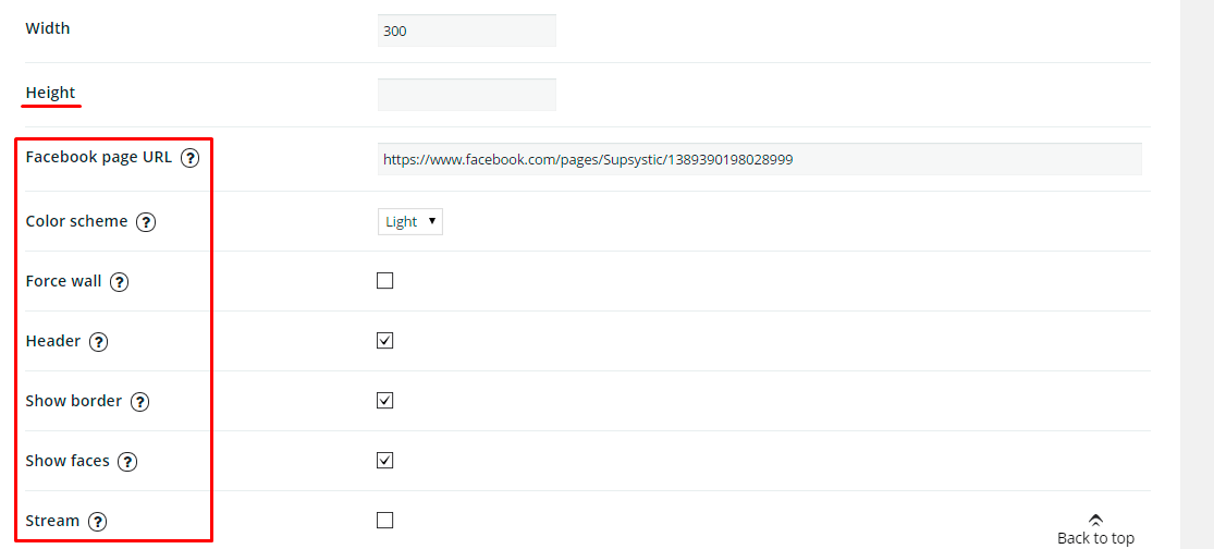 Facebook like template in WordPress Popup