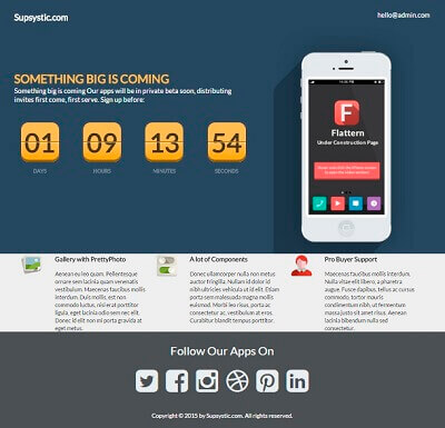 Flattern Coming Soon Template