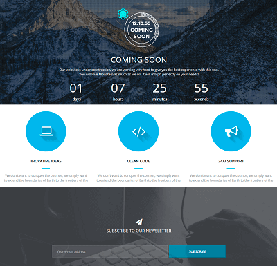 Aruana Coming Soon Template