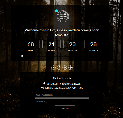 MiniGo Coming Soon Template