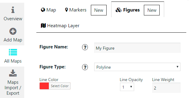 Google Maps Figures Tab