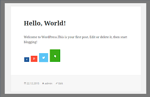 Size Feature of Social Share Buttons