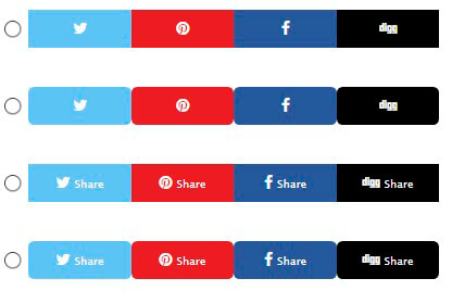 social share buttons