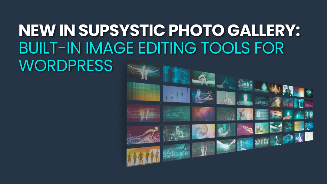 New in Supsystic Photo Gallery Built-In Image Editing Tools for WordPress